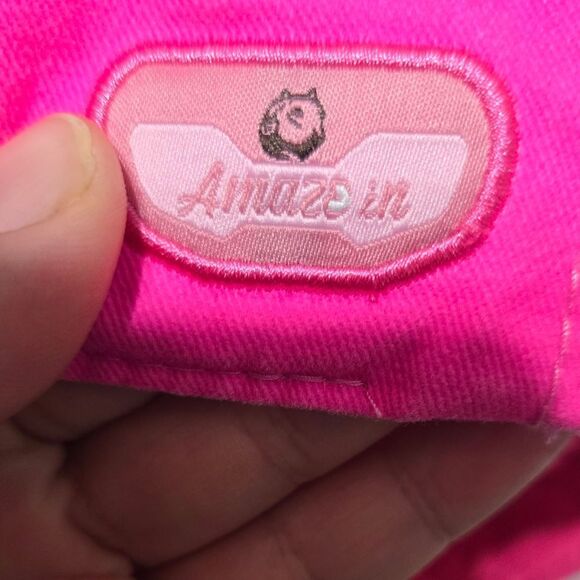 Pit Bull Amaze In Life Washed Cotton Hat Cap Strawberry Patch - Neon Pink - Picture 4 of 7